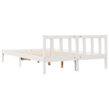 Cadre de lit extra long sans matelas 140x210 cm bois massif pin