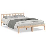 Cadre de lit extra long sans matelas 160x210 cm bois massif pin