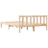 Cadre de lit extra long sans matelas 160x210 cm bois massif pin