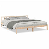 Cadre de lit extra long sans matelas 180x210 cm bois massif pin