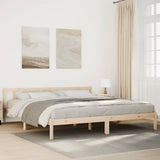 Cadre de lit extra long sans matelas 180x210 cm bois massif pin