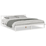 Cadre de lit extra long sans matelas 180x210 cm bois massif pin