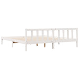 Cadre de lit extra long sans matelas 180x210 cm bois massif pin