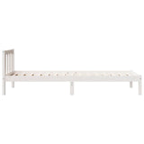 Cadre de lit extra long sans matelas 90x220 cm bois massif pin