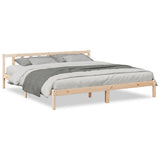 Cadre de lit extra long sans matelas 200x220 cm bois massif pin