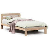 Cadre de lit sans matelas 90x200 cm bois de pin massif