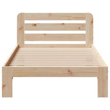 Cadre de lit sans matelas 90x200 cm bois de pin massif