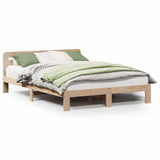 Cadre de lit sans matelas 160x200 cm bois massif de pin