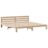 Bed frame without mattress 180x200 cm solid pine wood