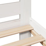 Bed frame without mattress white 180x200 cm solid pine wood