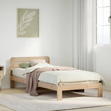 Cadre de lit sans matelas 75x190 cm bois de pin massif