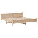 Cadre de lit sans matelas 180x200 cm bois massif de pin