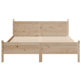 Cadre de lit sans matelas 160x200 cm bois massif de pin