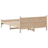 Cadre de lit sans matelas 160x200 cm bois massif de pin