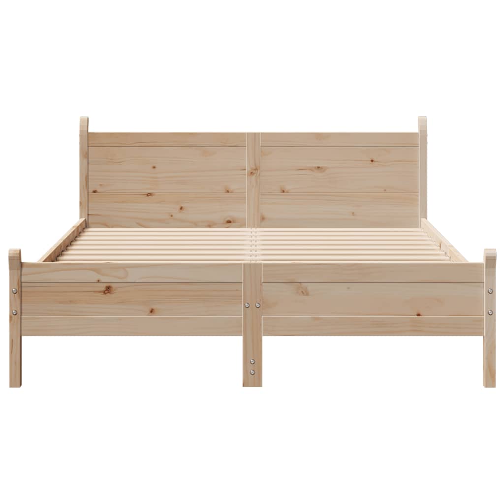 Cadre de lit sans matelas 150x200 cm bois de pin massif