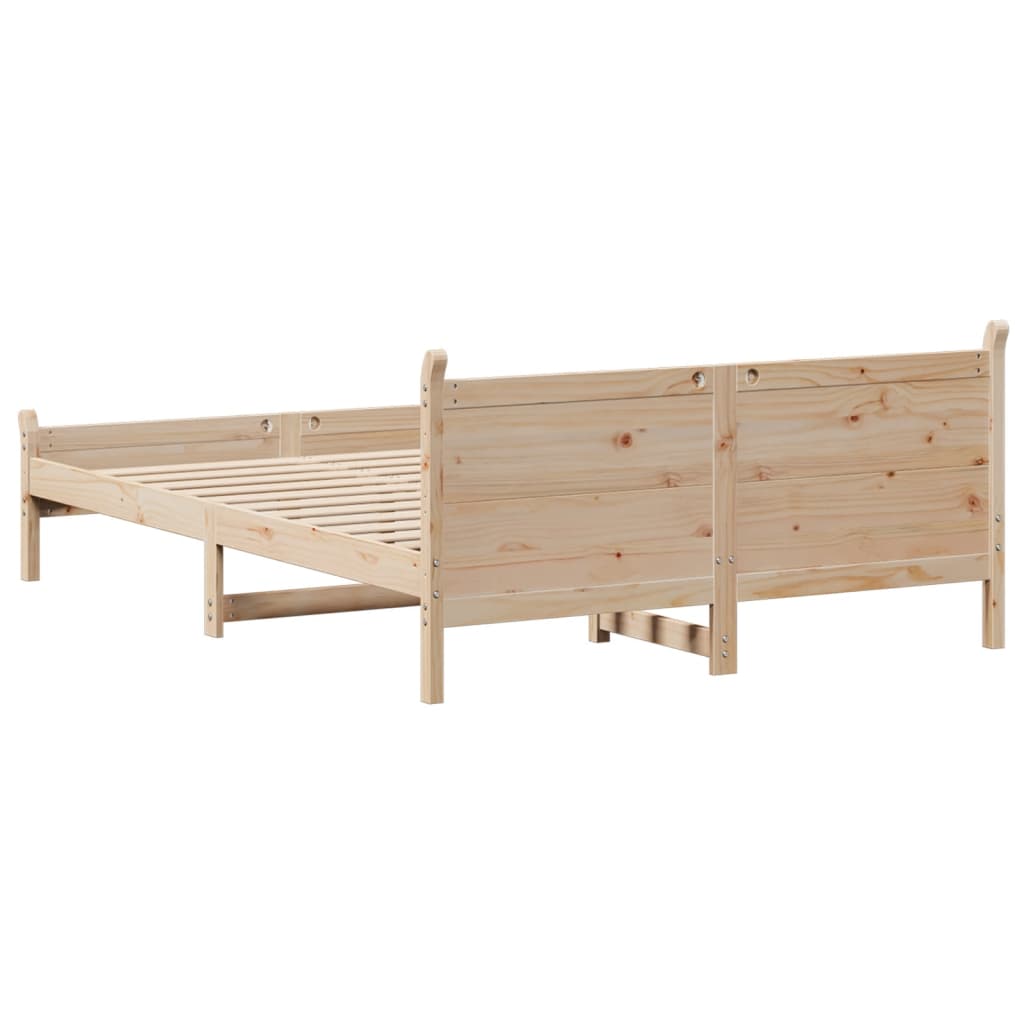 Cadre de lit sans matelas 120x200 cm bois de pin massif