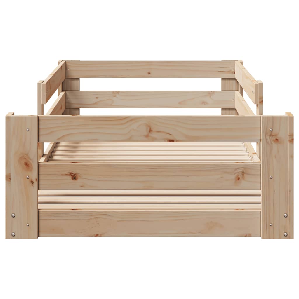 Cadre de lit sans matelas 80x200 cm bois massif de pin