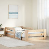 Bed frame without mattress 90x200 cm solid pine wood