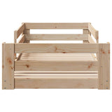 Cadre de lit sans matelas 90x190 cm bois de pin massif