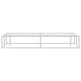 Bed frame without mattress white 160x200 cm metal