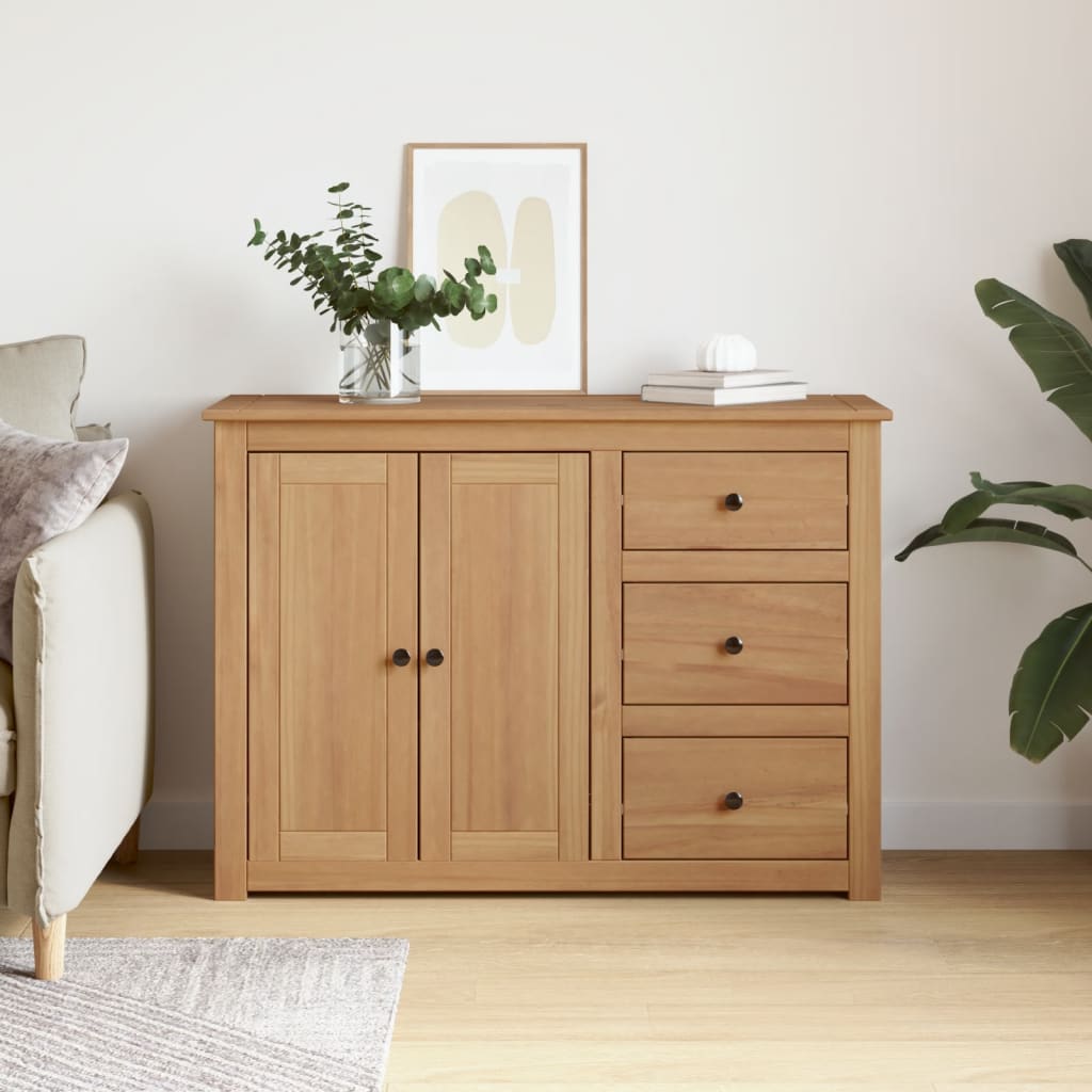 Panama sideboard with drawers 112x40x80 cm solid pine wood