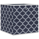 Boîtes de rangement pliables 4pcs bleu 32x32x32cm tissu intissé