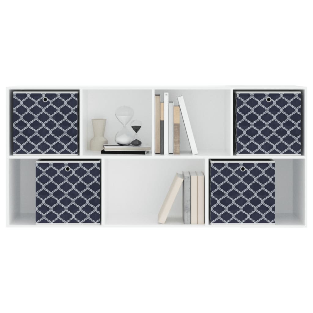 Boîtes de rangement pliables 4pcs bleu 32x32x32cm tissu intissé