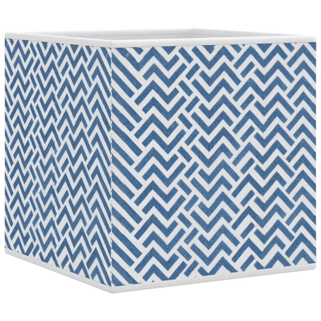 Boîtes de rangement pliables 4pcs bleu 32x32x32cm tissu intissé