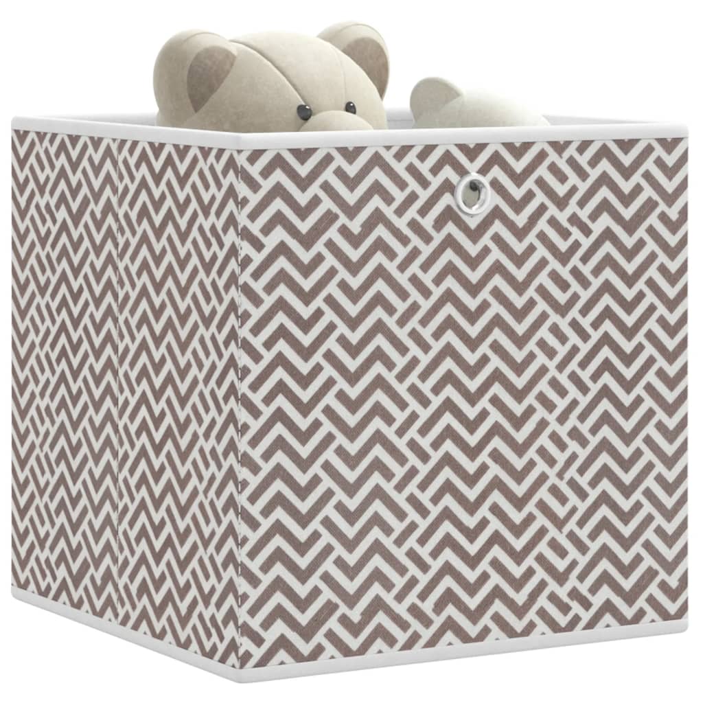 Boîtes de rangement pliables 4 pcs 32x32x32 cm tissu intissé