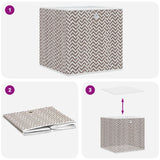 Foldable storage boxes 10 pcs 32x32x32 cm non-woven fabric