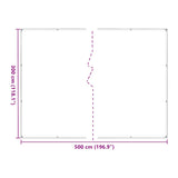 Housse de protection plantes avec œillets 3x5 m polyéthylène