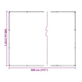 Housse de protection plantes avec œillets 3x8 m polyéthylène