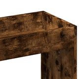 Buffet haut chêne fumé 92x33x100 cm bois d'ingénierie