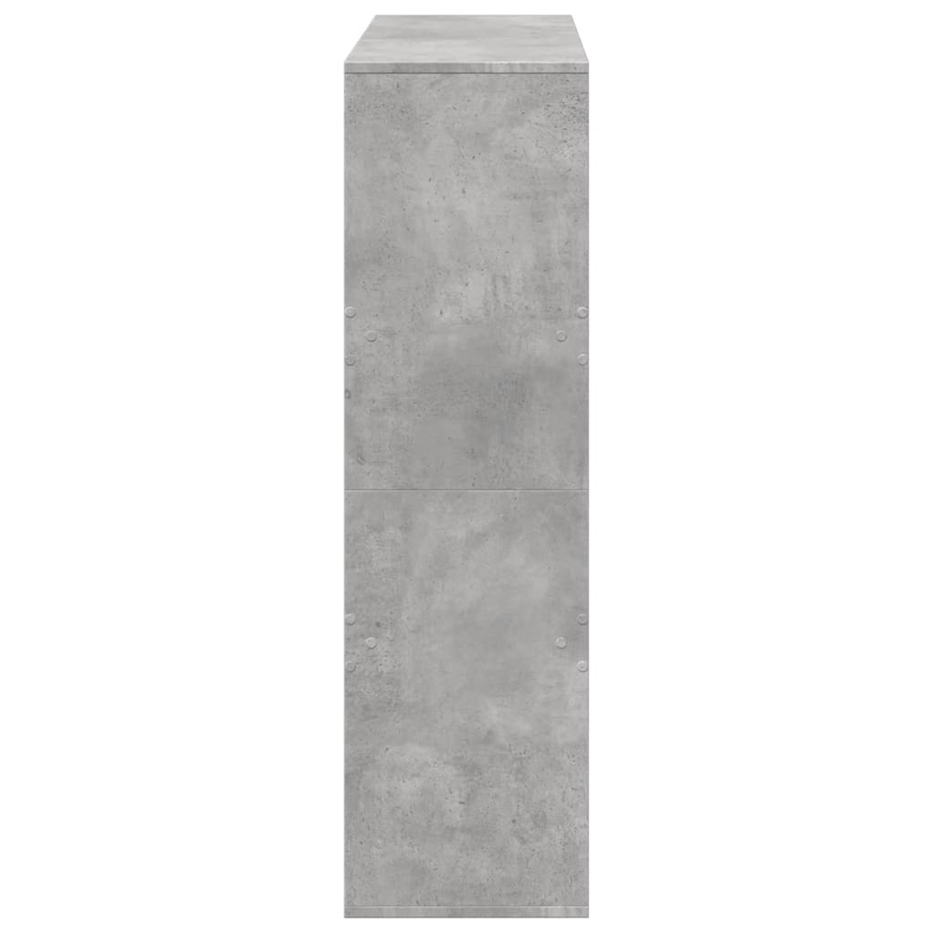 Cloison de séparation gris béton 100x33x115cm bois d'ingénierie