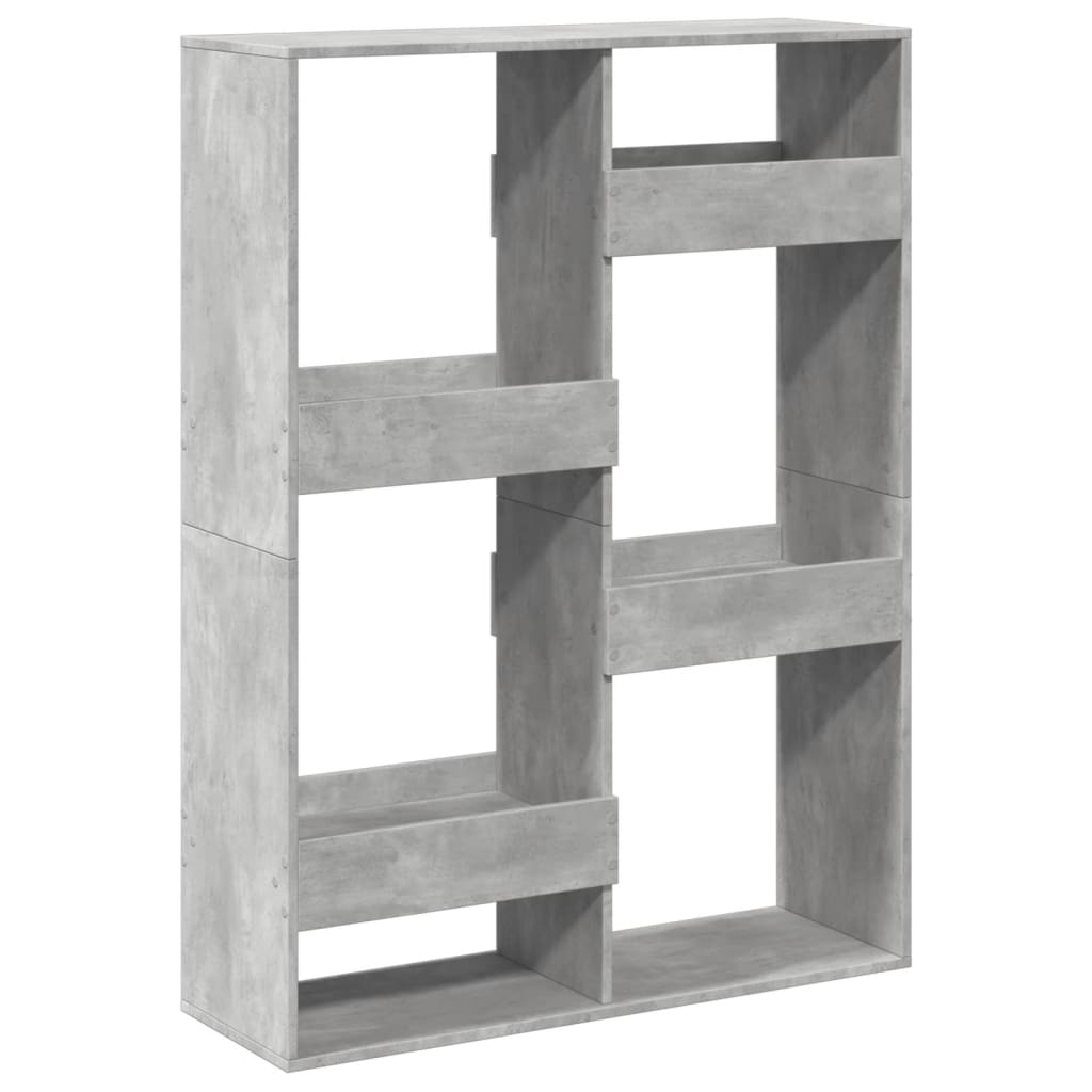 Cloison de séparation gris béton 100x33x135cm bois d'ingénierie