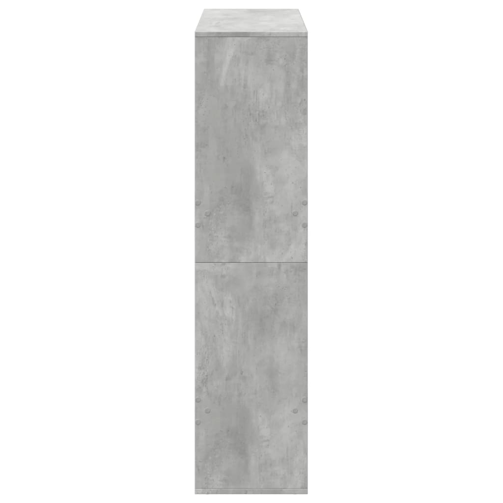 Cloison de séparation gris béton 100x33x135cm bois d'ingénierie