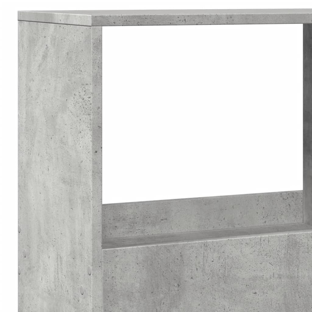 Cloison de séparation gris béton 100x33x155,5cm bois ingénierie