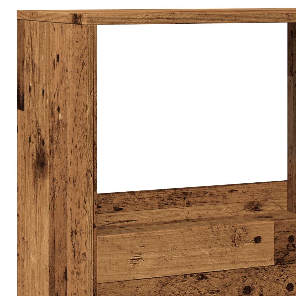 Cloison de séparation vieux bois 100x33x155,5cm bois ingénierie