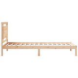 Cadre de lit extra long sans matelas 100x210 cm bois massif