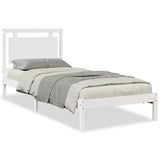 Cadre de lit extra long sans matelas 100x210 cm bois massif