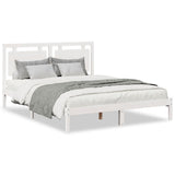 Cadre de lit extra long sans matelas 140x210 cm bois massif