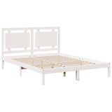 Extra long bed frame without mattress 140x210 cm solid wood