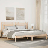 Cadre de lit extra long sans matelas 180x210 cm bois massif