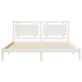 Cadre de lit extra long sans matelas 200x210 cm bois massif