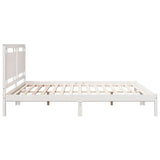 Cadre de lit extra long sans matelas 200x210 cm bois massif