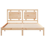 Cadre de lit extra long sans matelas 140x220 cm bois massif