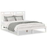 Cadre de lit extra long sans matelas 140x220 cm bois massif