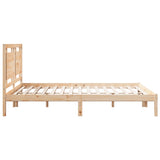 Cadre de lit extra long sans matelas 160x220 cm bois massif