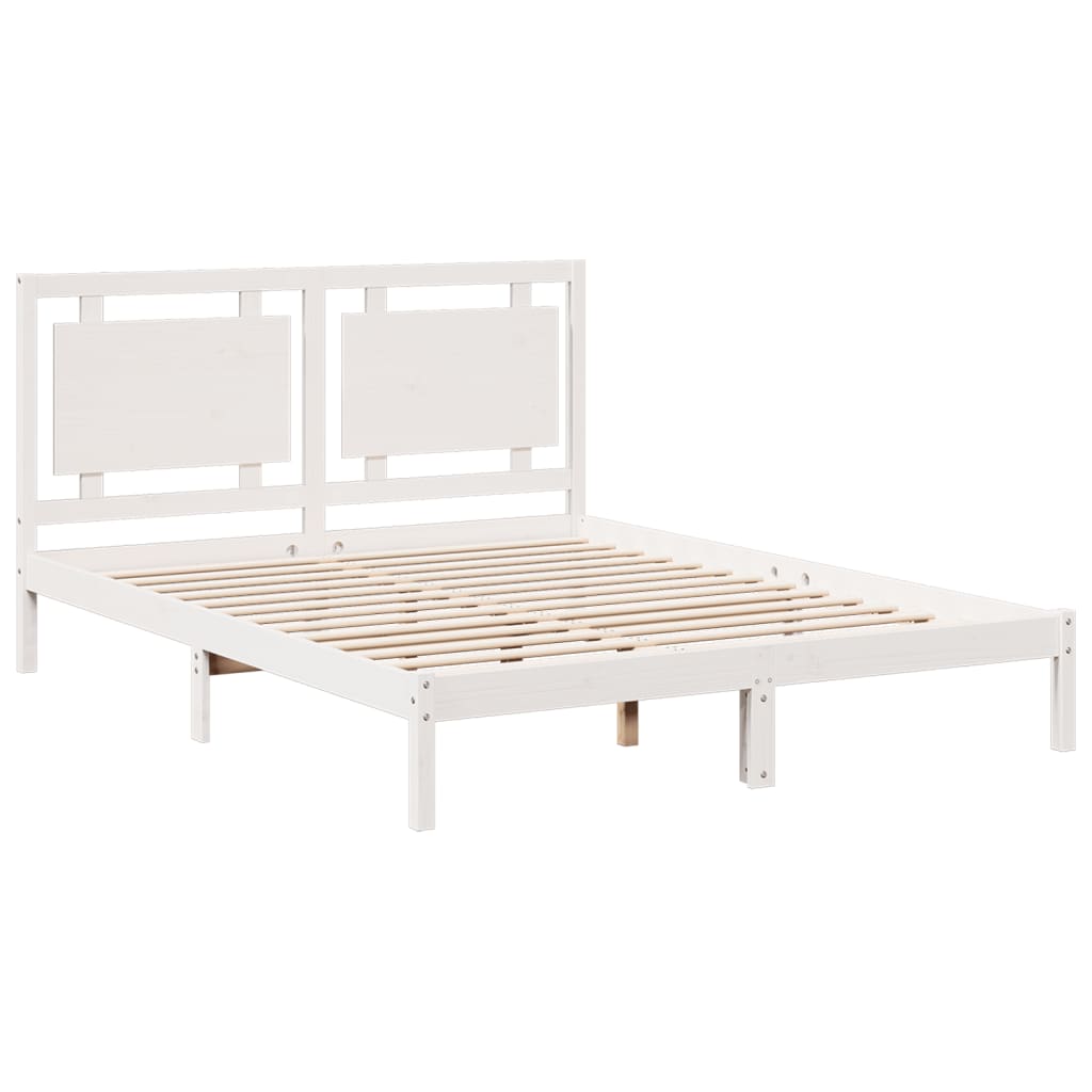 Cadre de lit extra long sans matelas 160x220 cm bois massif