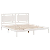 Cadre de lit extra long sans matelas 180x220 cm bois massif